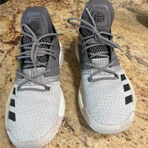 adidas Men’s Harden Vol.2 Gray and Black Athletic Shoes